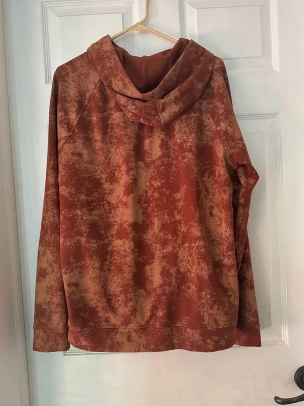 Men's Rust colored Lululemon City Sweat Pullover Hoodie